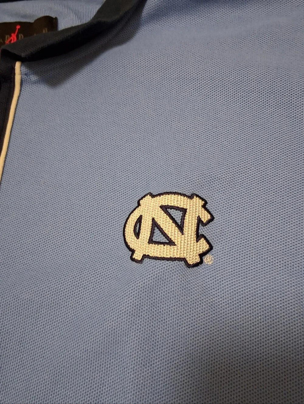 Nike Jordan North Carolina Tar Heels Coaches Polo Shirt Mens XL Carolina Blue